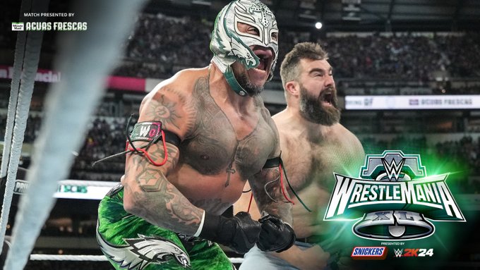 Rey Mysterio vs. Dominik Mysterio Clash: WrestleMania 40 Jason Kelce's Special surprise Entry